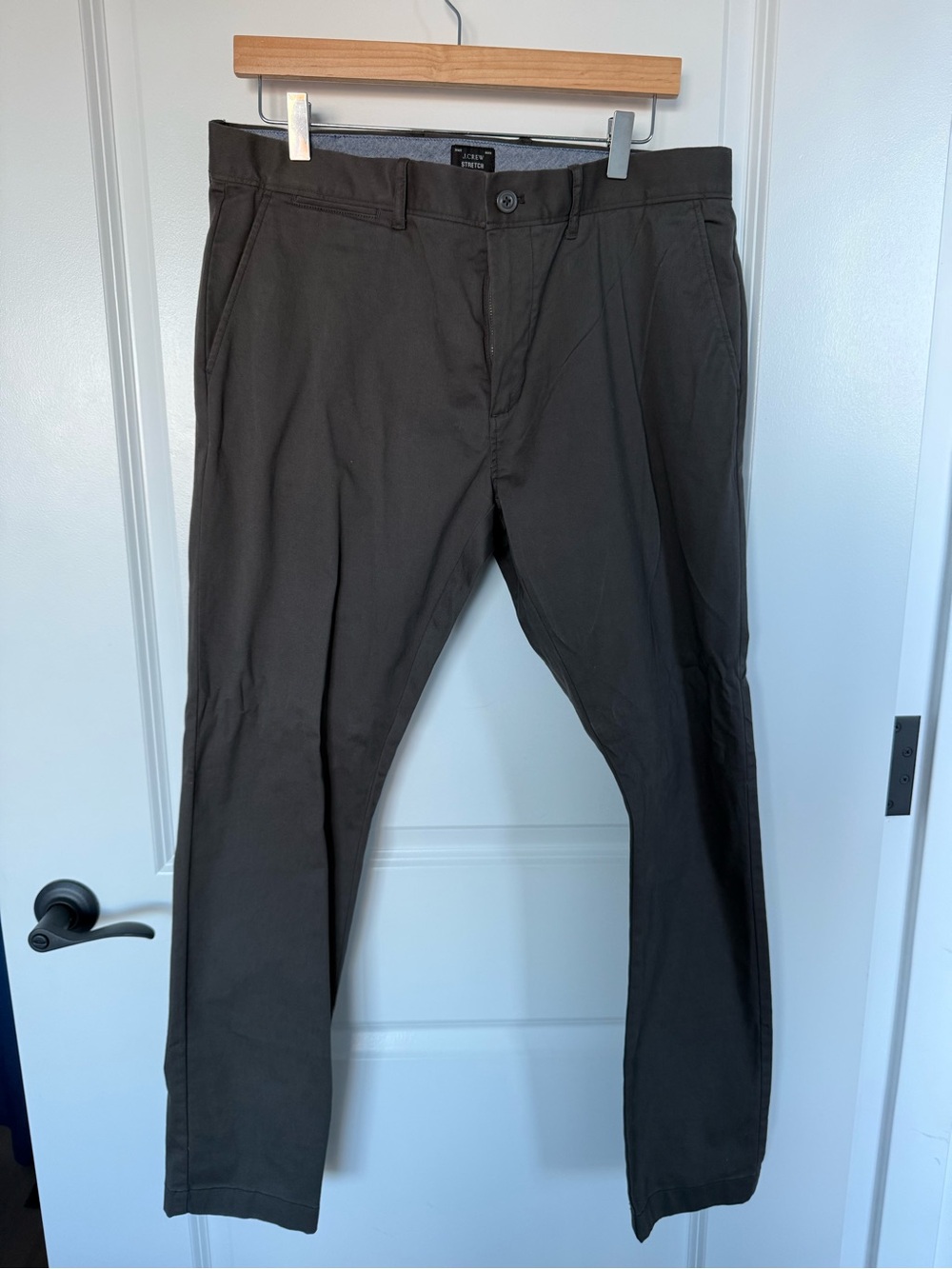 NWT! J. Crew Men's Dark Grey Classic Chinos